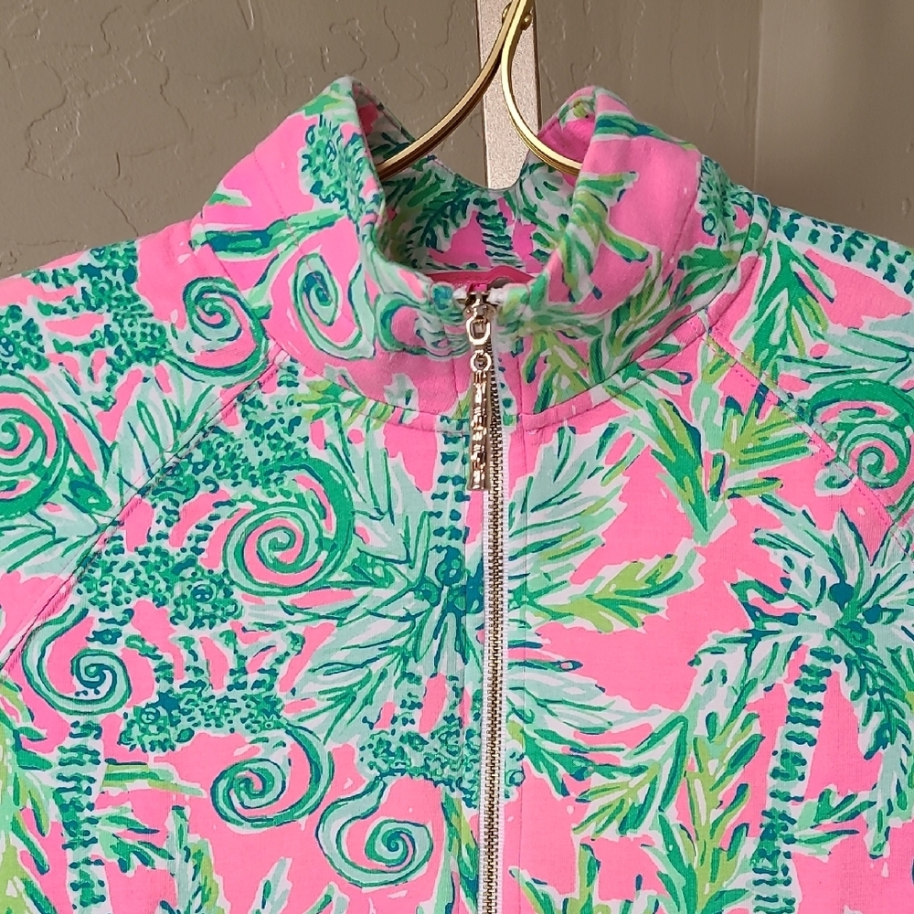 Lilly Pulitzer Skipper Popover Hangin Around Prosecco Pink UPF 50+ XS - Picture 3 of 14